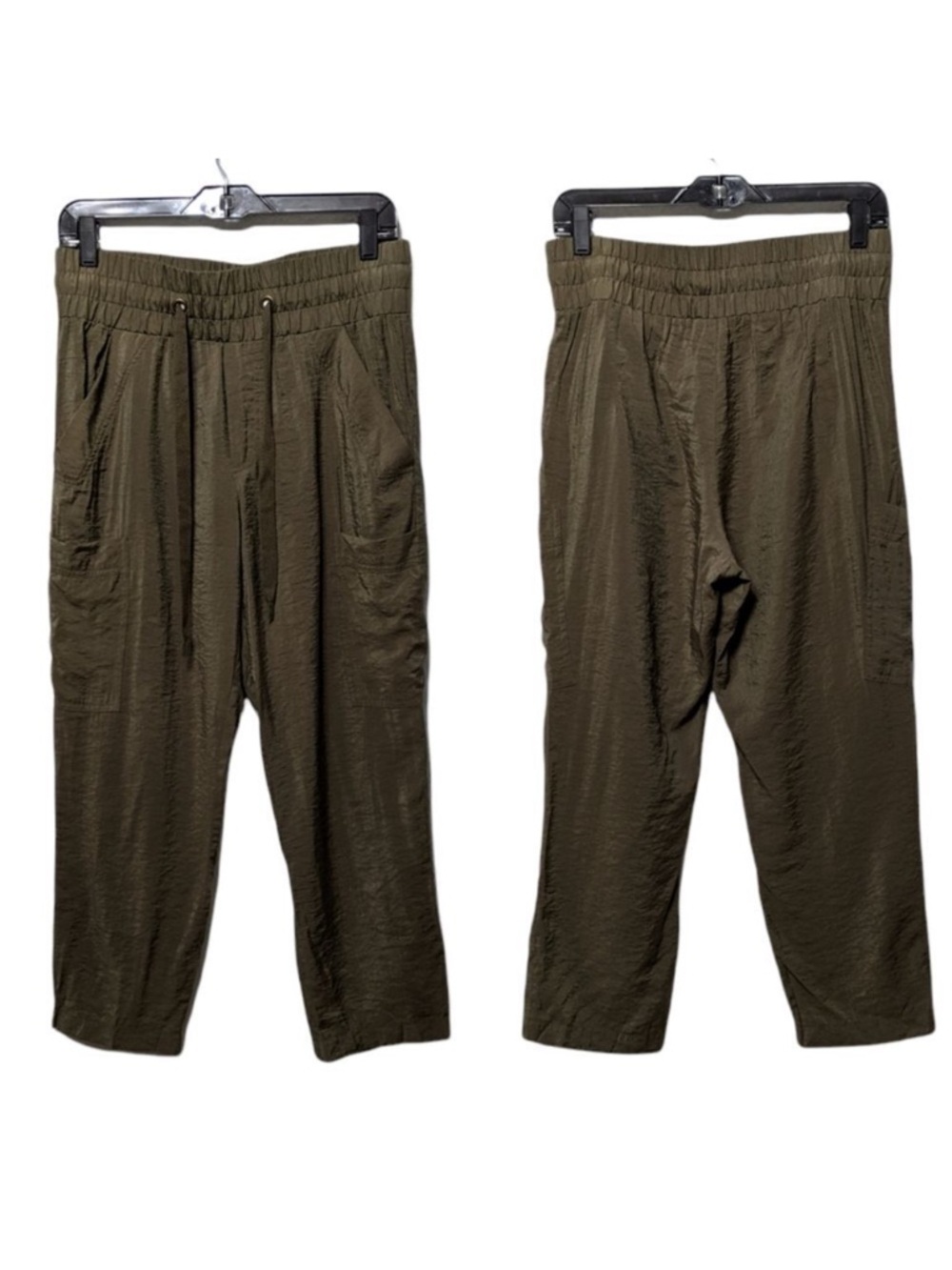 Urban Outfitters BDG Rayon Army Green Cargo Crop Pants M